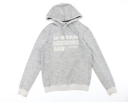 Mens UK Size S G-Star RAW Grey Pullover Hoodie