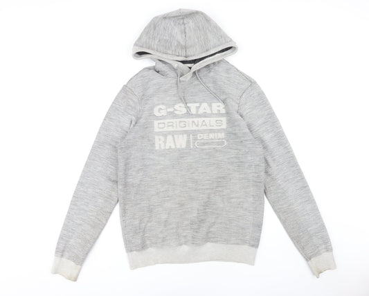 Mens UK Size S G-Star RAW Grey Pullover Hoodie