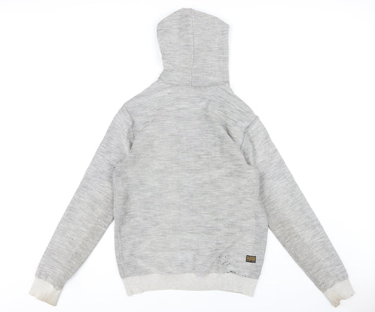 Mens UK Size S G-Star RAW Grey Pullover Hoodie