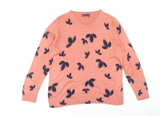 Marks & Spencer Women’s Pink 16 Floral Jumper