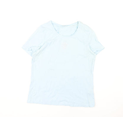 Womens UK Size 14 Damart Blue  T-Shirt