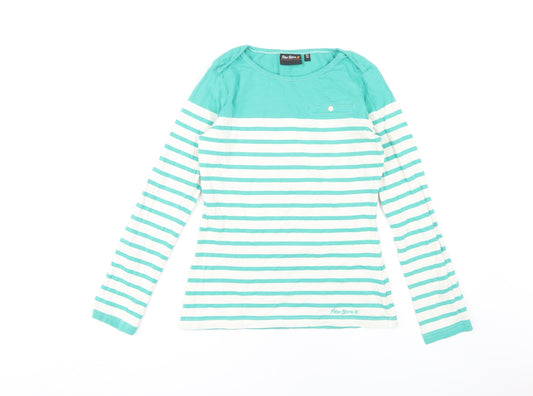 Peter Storm Women’s Green Striped Long Sleeve T-Shirt