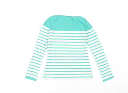 Peter Storm Women’s Green Striped Long Sleeve T-Shirt