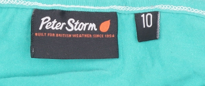 Peter Storm Women’s Green Striped Long Sleeve T-Shirt