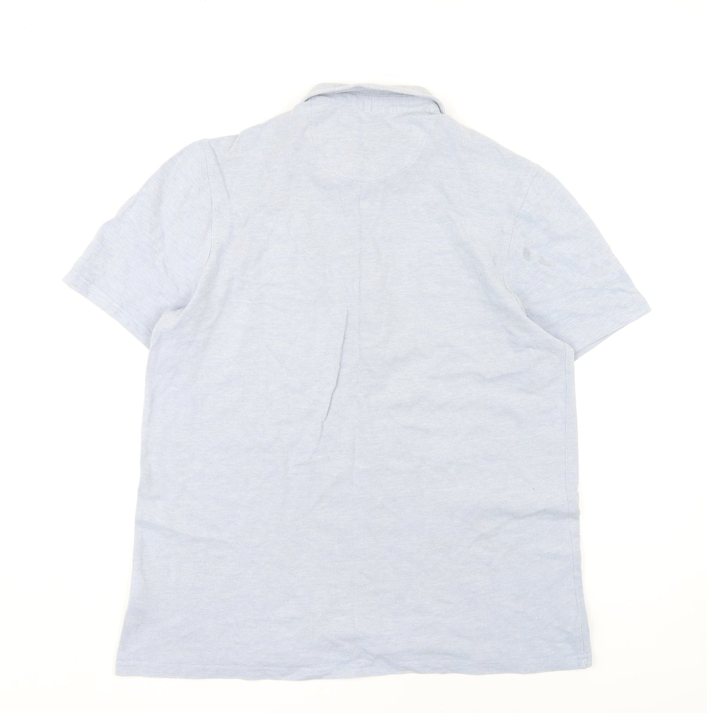 Farah Men's Blue Medium Polo Shirt Short Sleeve