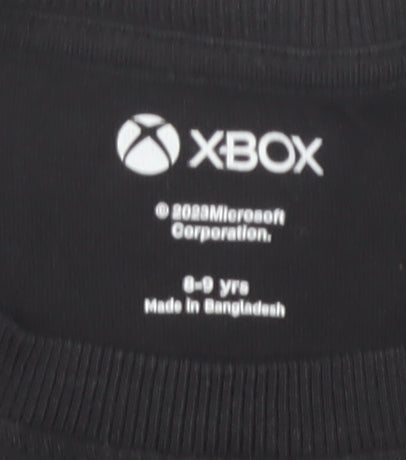 Marks and Spencer Boys Black Xbox T-Shirt, 8-9 Years, Graphic Print