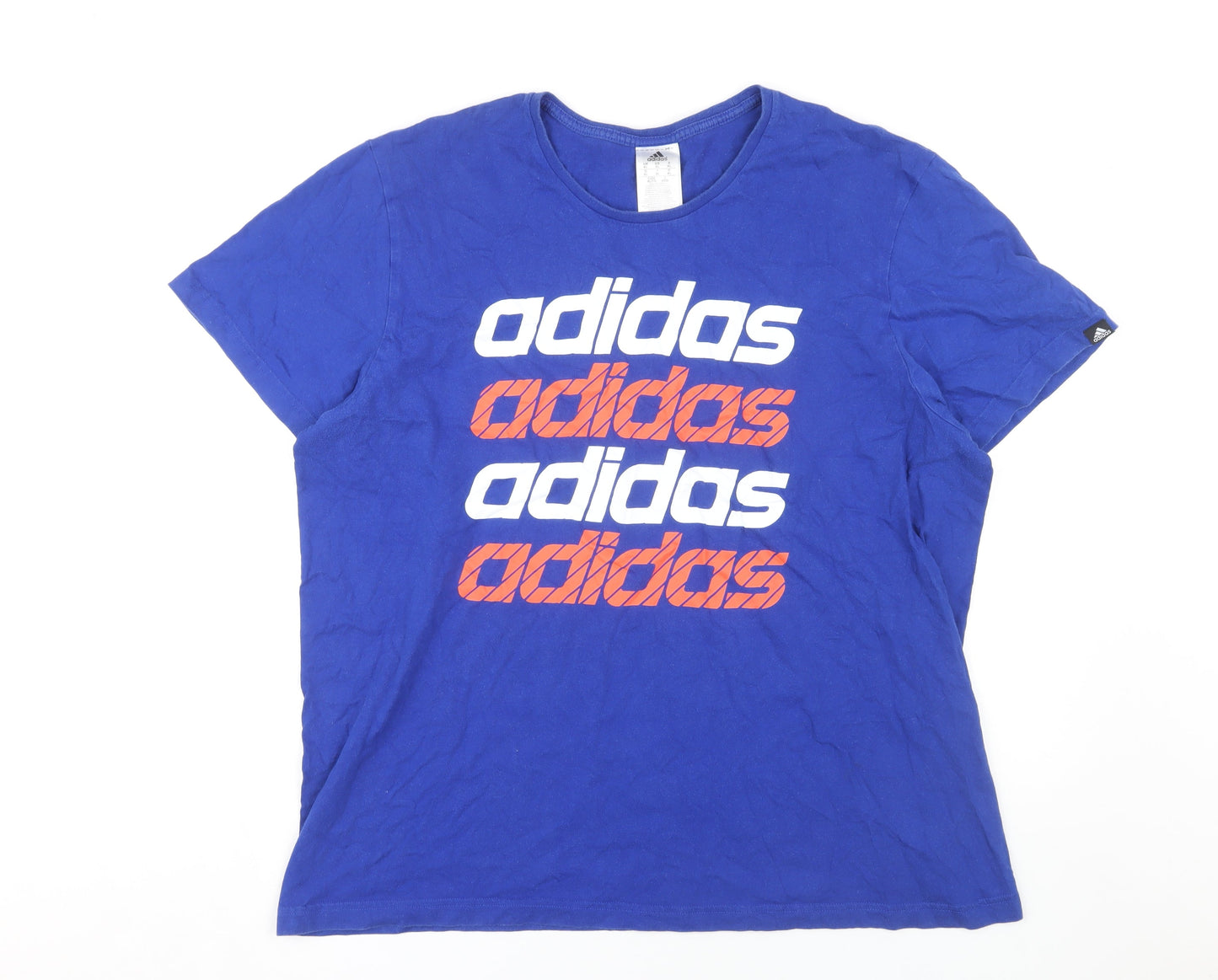 Adidas Men's Blue XL Graphic Print T-Shirt