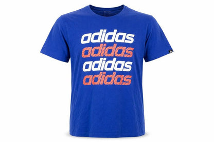 Mens UK Size XL adidas Blue  T-Shirt
