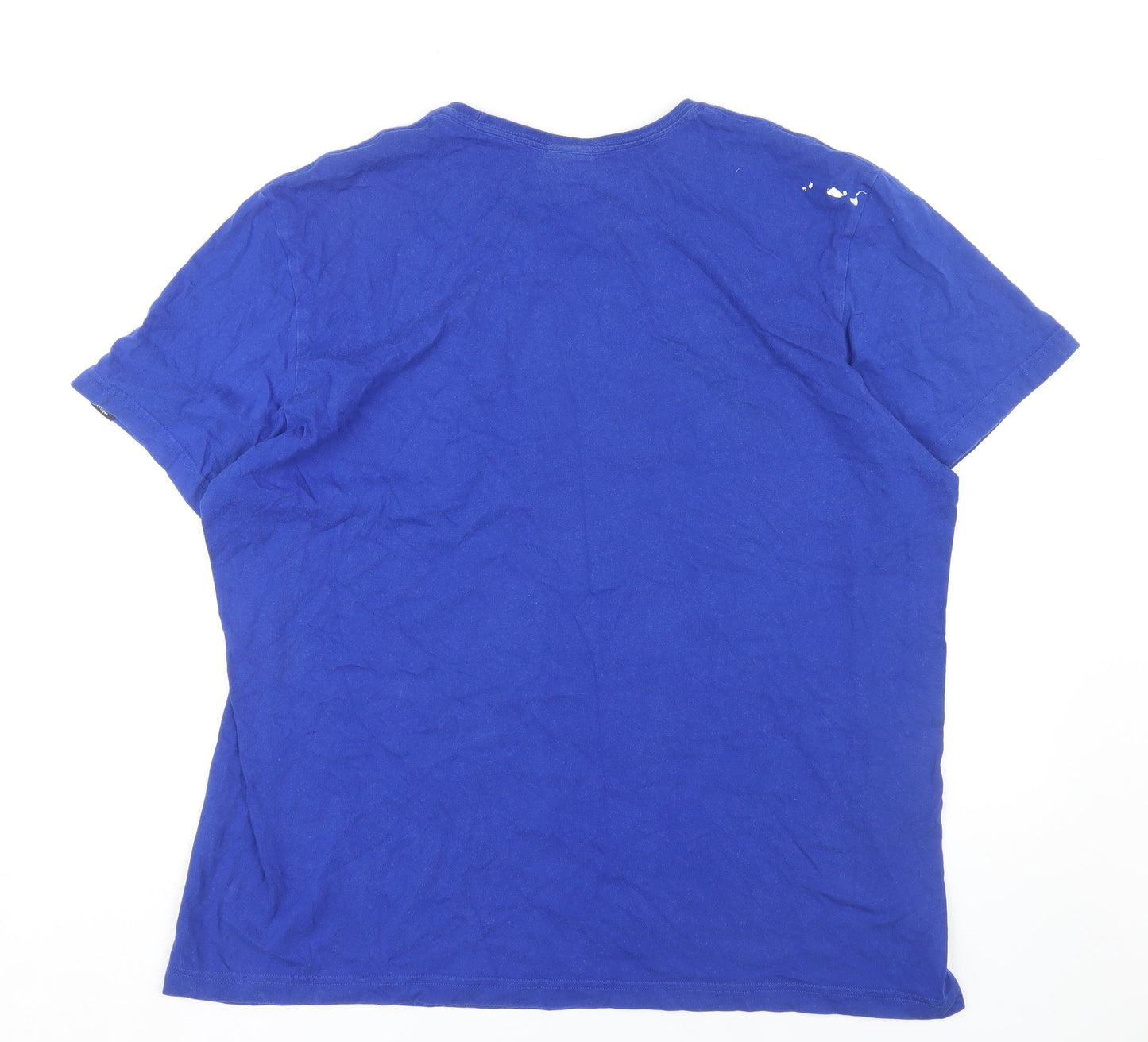 Adidas Men's Blue XL Graphic Print T-Shirt