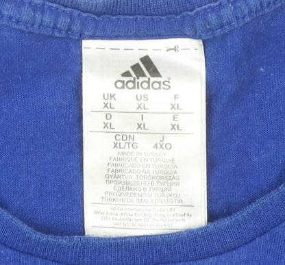 Adidas Men's Blue XL Graphic Print T-Shirt