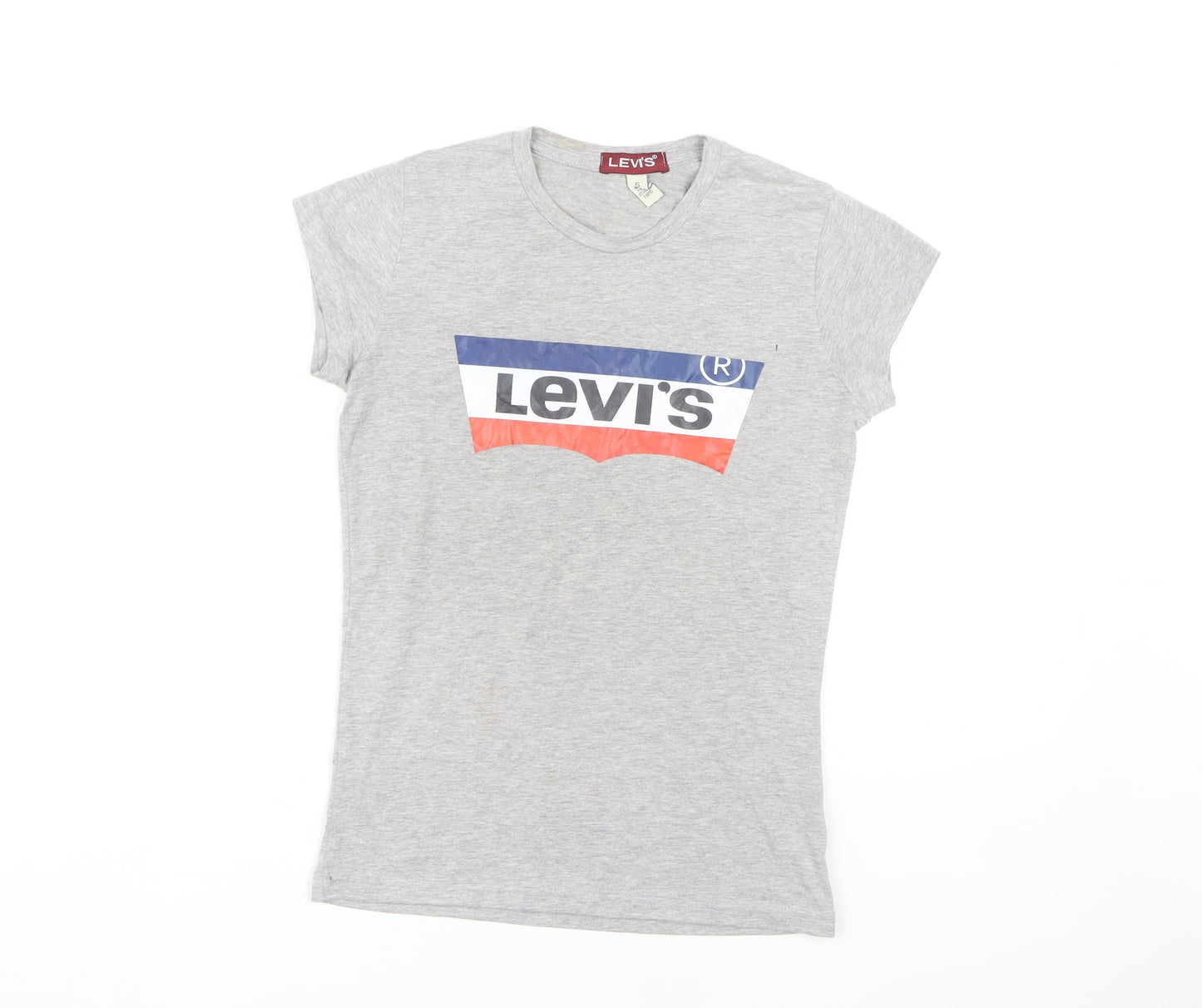 Levi's Girls Grey Logo T-Shirt - Size S, Casual Style