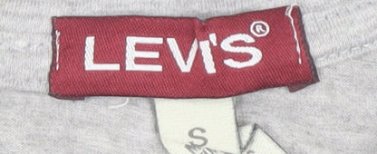 Levi's Girls Grey Logo T-Shirt - Size S, Casual Style