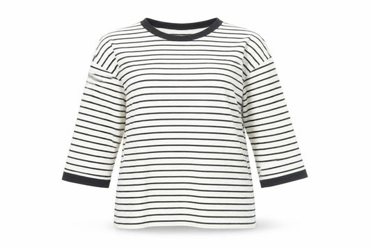 Womens UK Size 8 Karen Millen Multicoloured Ringer T-Shirt