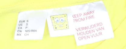 Yellow SpongeBob Short Sleeve Nightshirt, Size 12