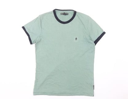 Mens UK Size M French Connection Green  T-Shirt