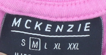 McKenzie Men's Pink Crew Neck T-Shirt - Size M