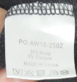 hush Women's Grey Long Sleeve Relaxed Modal Top