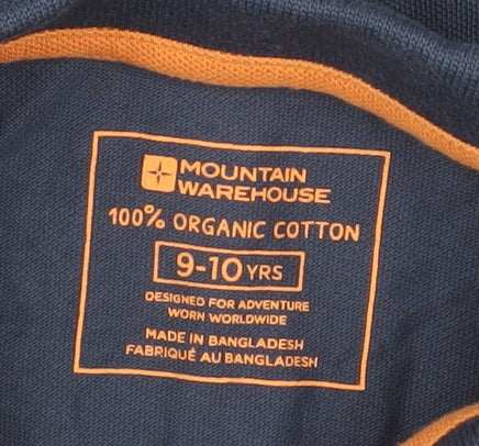 Mountain Warehouse Boys Blue Polo Shirt 9-10 Years