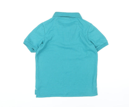 Slazenger Boys Polo Shirt Blue 9-10 Years Short Sleeve