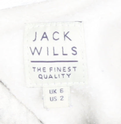 Unisex Adults UK Size 6 Jack Wills White Pullover Hoodie