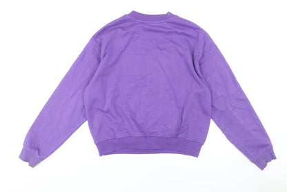 Divided Women's Purple Graphic Pullover Sweatshirt L