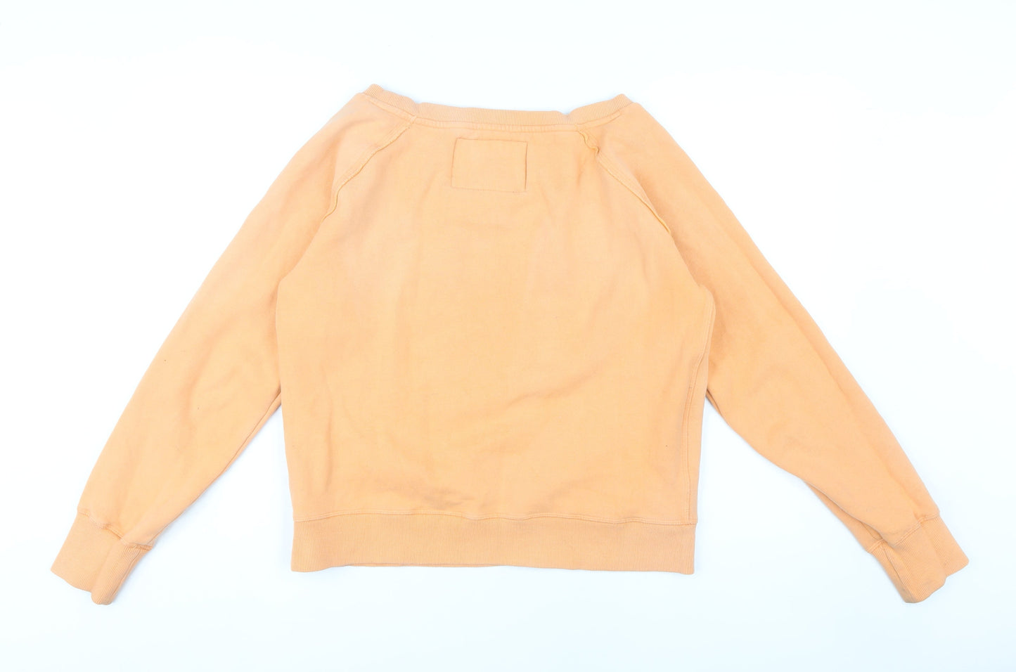 do Women’s Orange Sweatshirt M Logo Raglan Casual