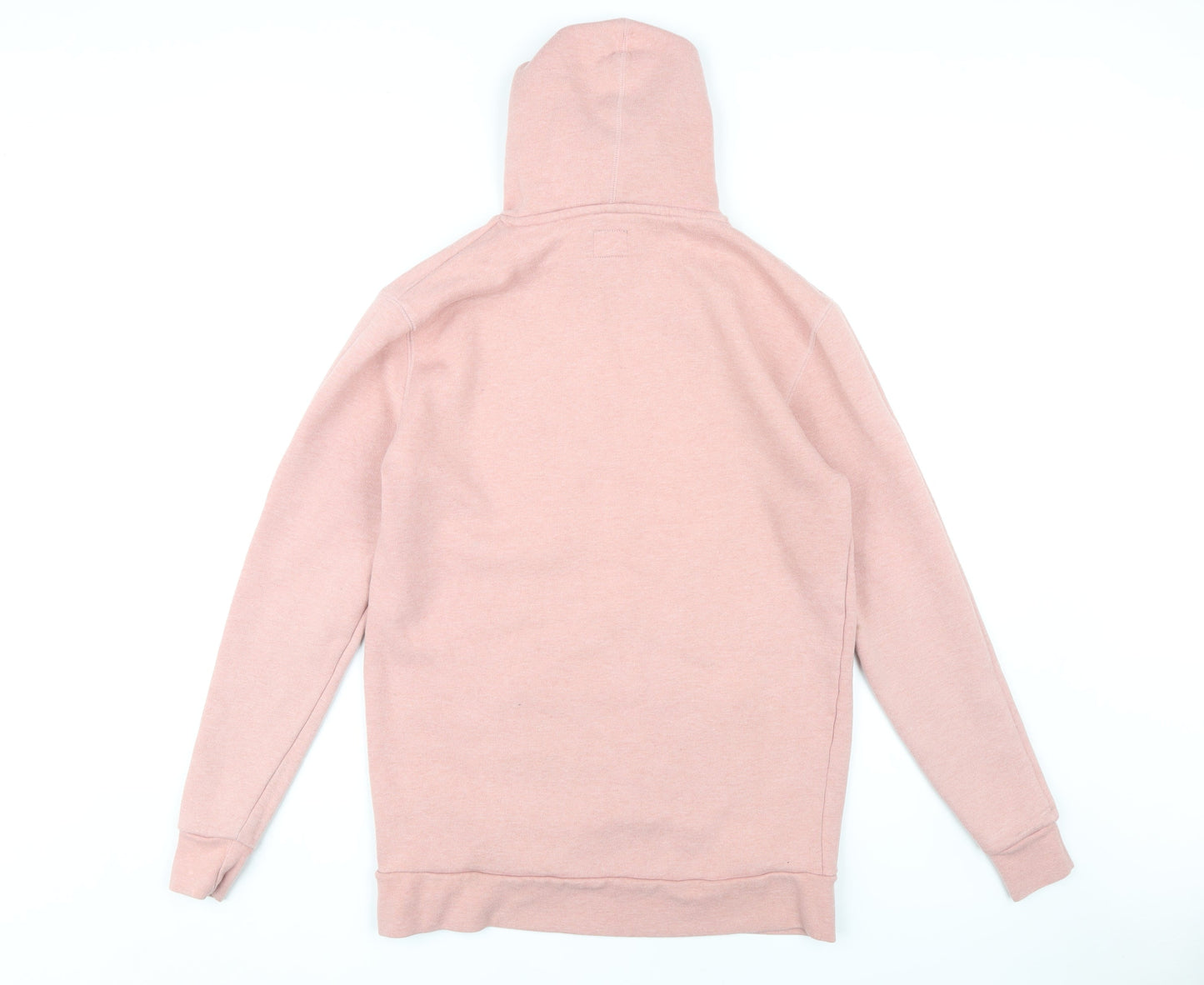 11 Degrees Men's Pink Pullover Hoodie M Logo