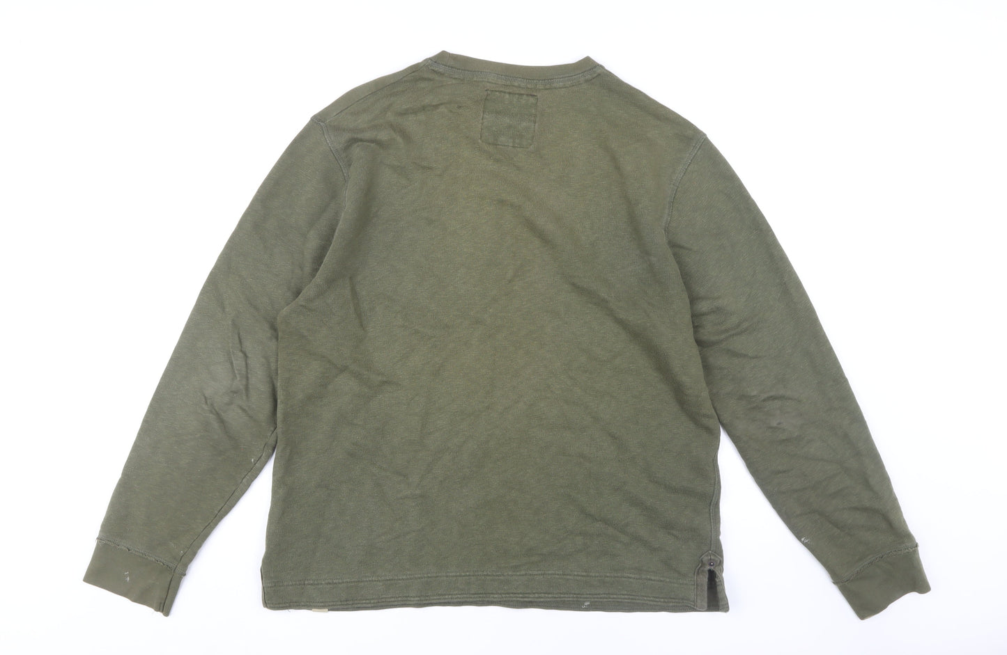 Mens UK Size L Marks and Spencer Green Pullover Sweatshirt