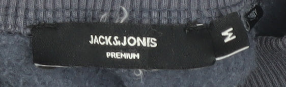 Mens UK Size M JACK & JONES Blue Pullover Sweatshirt