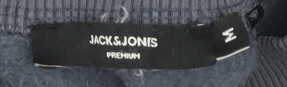 Mens UK Size M JACK & JONES Blue Pullover Sweatshirt