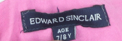 Edward Sinclair Pink Girls T-Shirt 7-8 Years Graphic Print