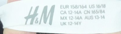 H&M Boys Black Marvel Pullover Sweatshirt 12-14 Years