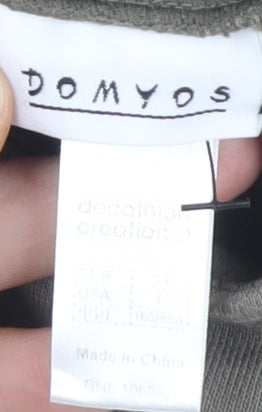 Domyos Unisex Khaki Hoodie Size 7 for Gym & Training