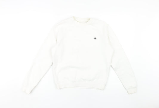 Womens UK Size 4 Jack Wills White Pullover Sweatshirt