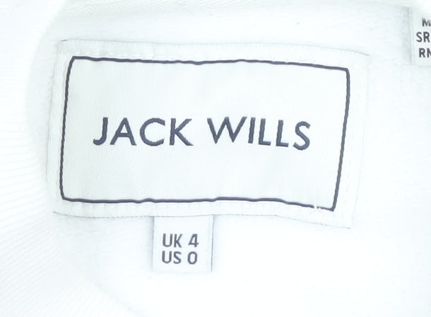 Womens UK Size 4 Jack Wills White Pullover Sweatshirt
