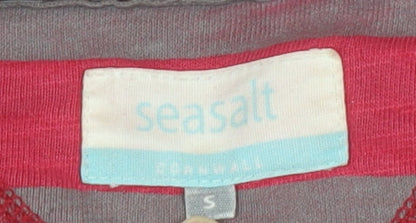 Seasalt Cornwall Men's Red Striped Sweatshirt Size S