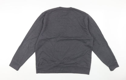 Mens UK Size L Champion Black Pullover Sweatshirt