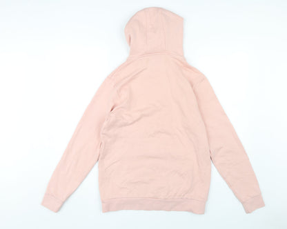Mens UK Size S Jameson Carter Pink Pullover Hoodie