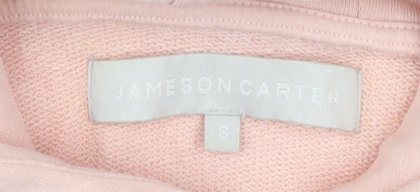 Mens UK Size S Jameson Carter Pink Pullover Hoodie