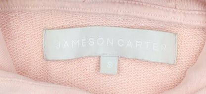Mens UK Size S Jameson Carter Pink Pullover Hoodie