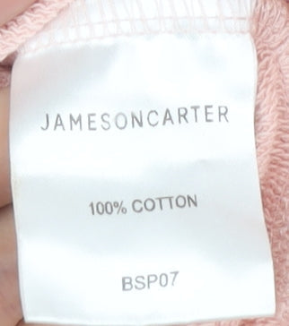Mens UK Size S Jameson Carter Pink Pullover Hoodie