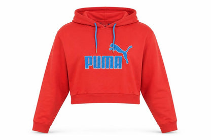 Womens UK Size 14 PUMA Red Pullover Hoodie