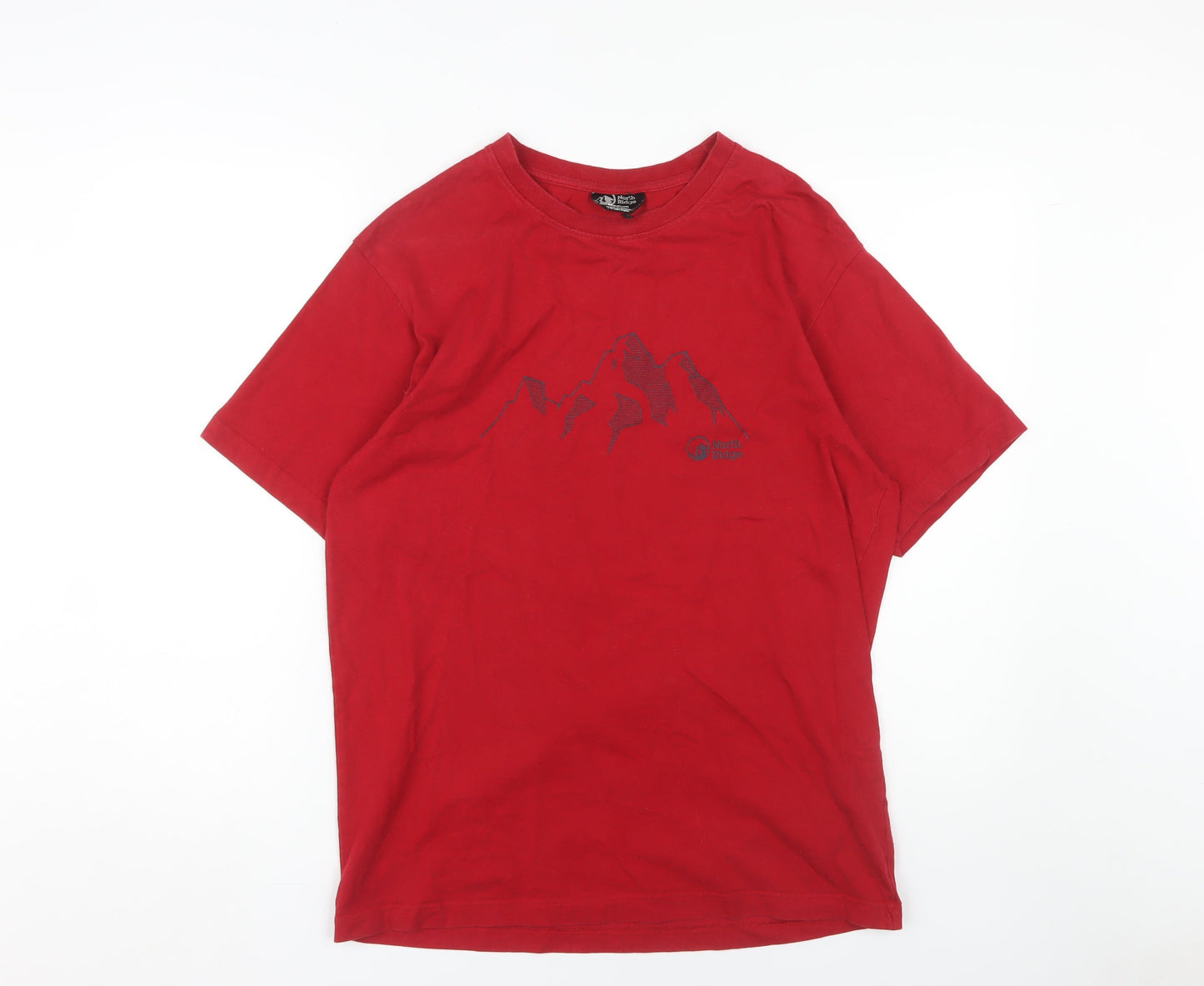 North Ridge Men's Red M Graphic Print Short Sleeve T-Shirt