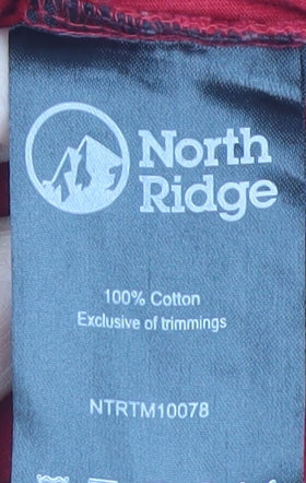 North Ridge Men's Red M Graphic Print Short Sleeve T-Shirt