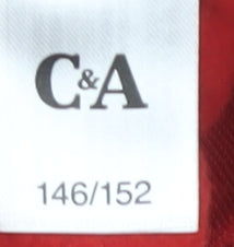 C&A Boys Red Pullover Hoodie - Christmas Style 11-12 Years