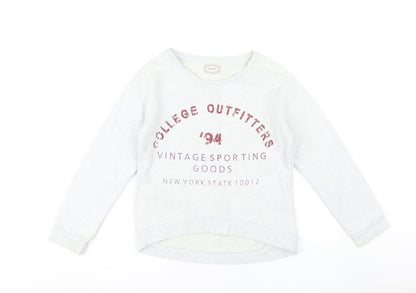 Candy Couture Girls White Pullover Sweatshirt, Size 15