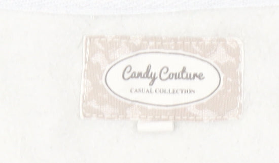 Candy Couture Girls White Pullover Sweatshirt, Size 15