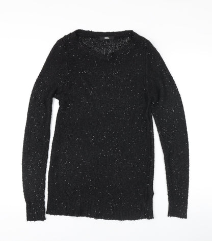 Womens UK Size 8 Marks and Spencer Black Pullover Jumper