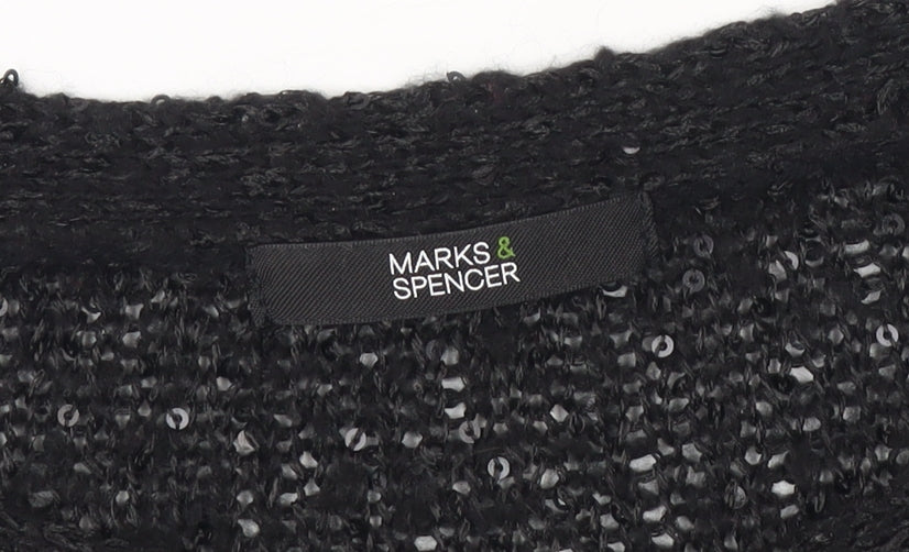 Womens UK Size 8 Marks and Spencer Black Pullover Jumper