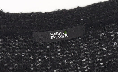 Womens UK Size 8 Marks and Spencer Black Pullover Jumper